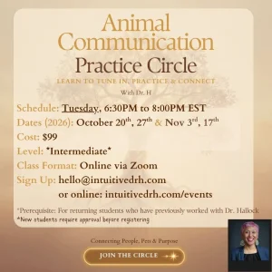 Intermediate Animal Communication Practice Circle (Tuesdays)